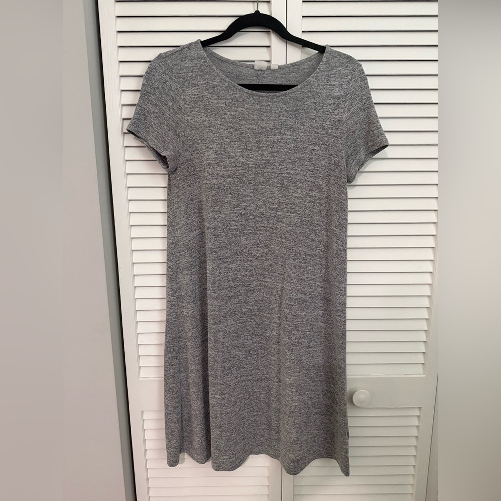 GAP Heather Gray Casual Knit Dress